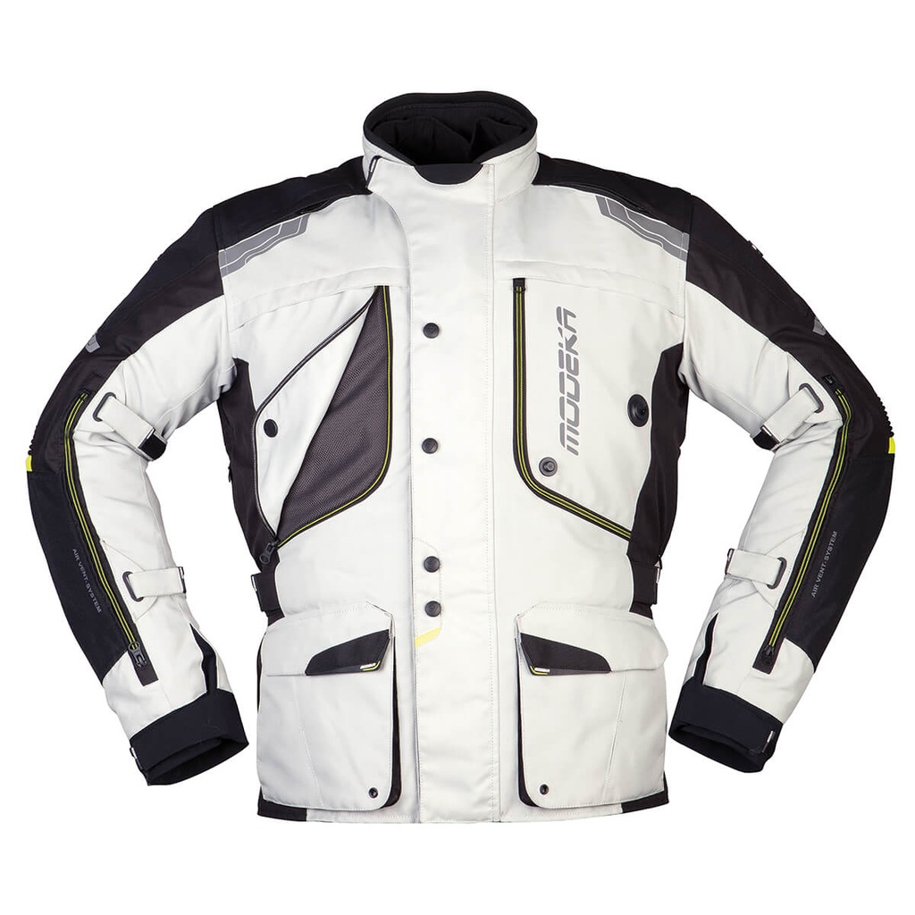 Modeka Chaqueta Aeris Gris Claro/Negro