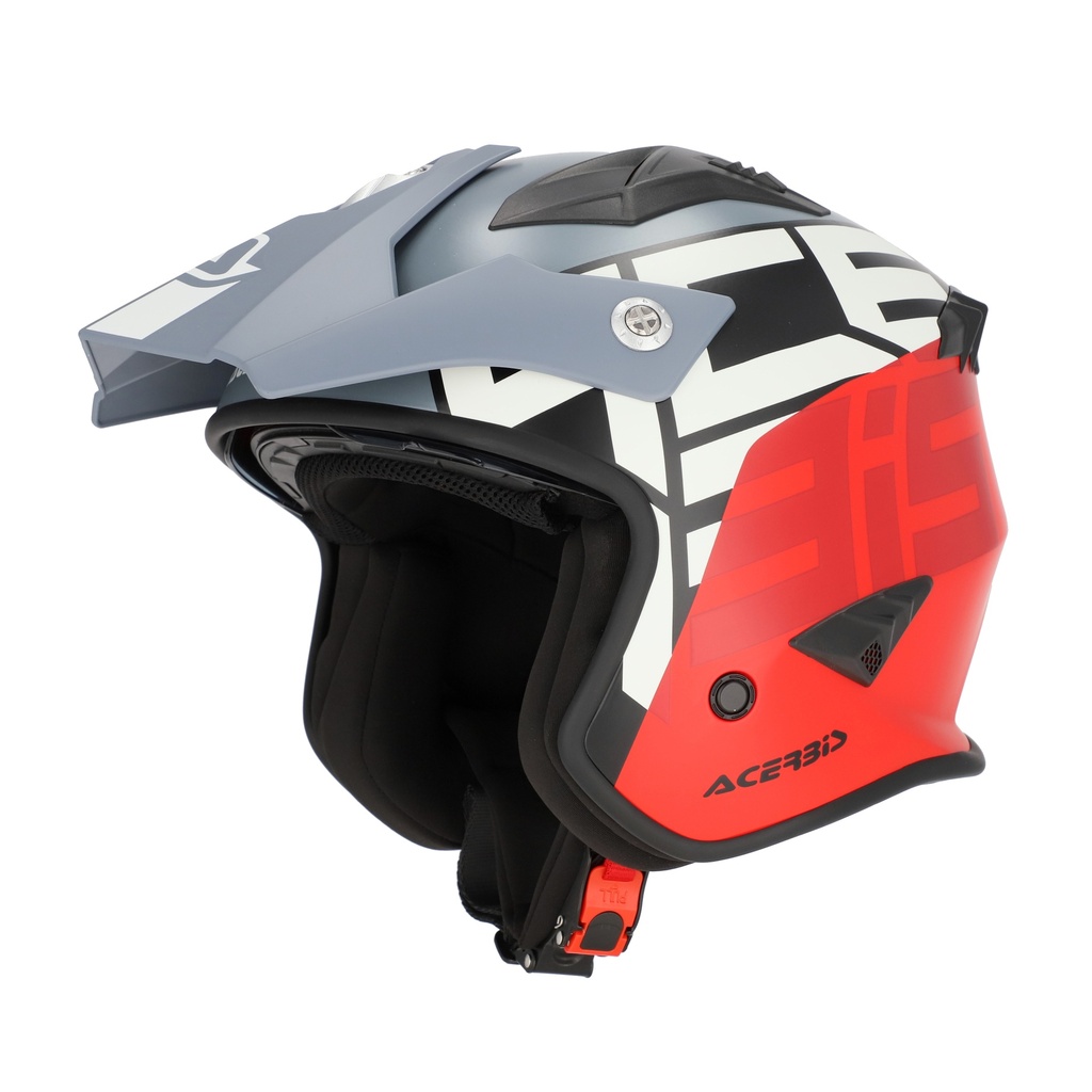 Acerbis HELMET JET ARIA GRAPHIC GREY/RED