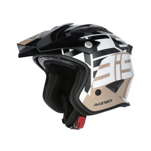 [26.602.320.061] Casco Acerbis Jet Aria Graphic Negro/Marrón (XS)