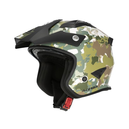 [26.602.376.061] Casco Acerbis Jet Aria Graphic Verde/Marrón (XS)