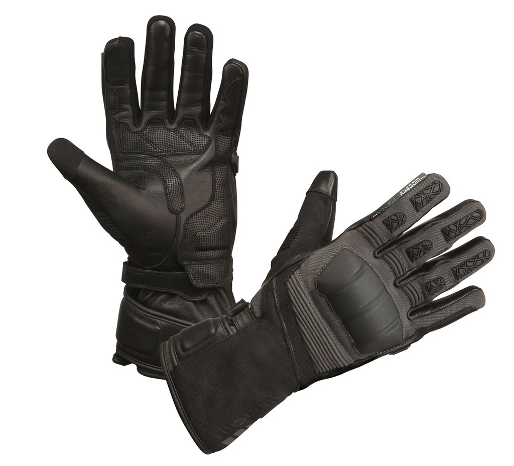 Modeka Guantes Black Ridge Negro Ridge Gris Oscuro/Negro