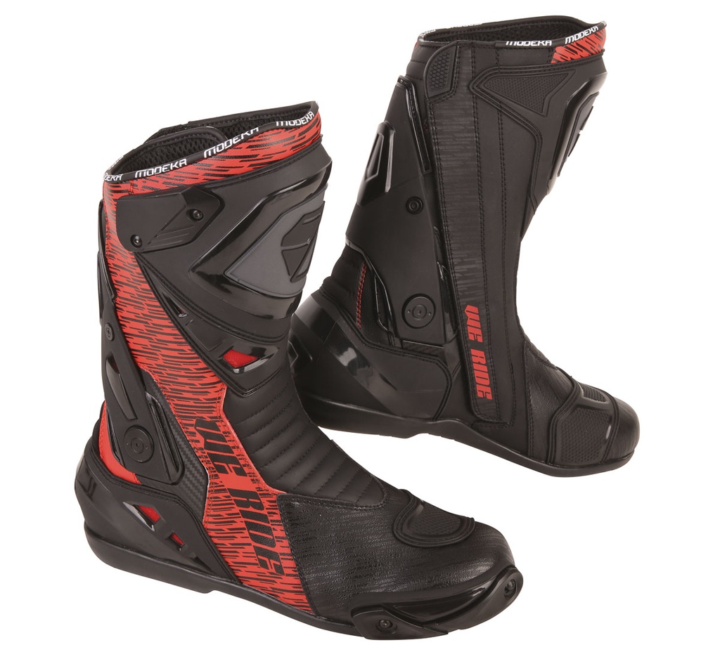[040785 401 39] Modeka Botas Yron Negro/Rojo (39)