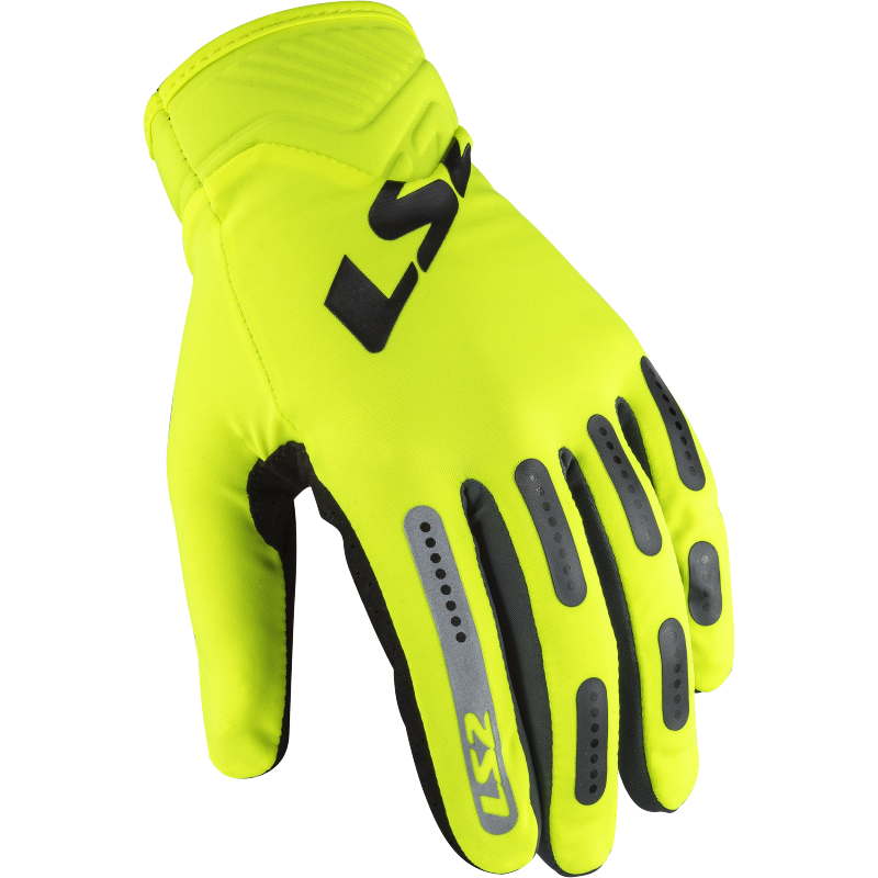 [70140S0154S] LS2 BEND MAN GLOVES H-V YELLOW GREY (S)