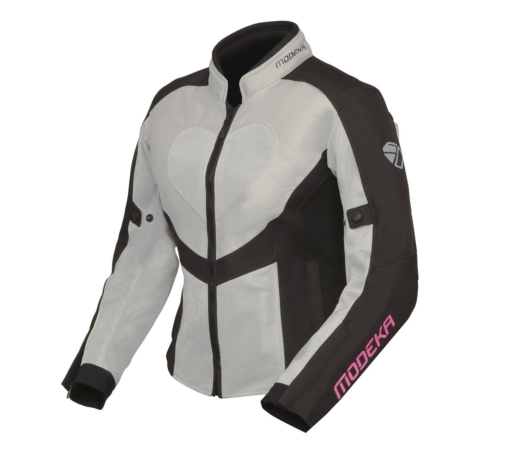 Modeka Chaqueta Emma Air Lady Gris Claro/Negro