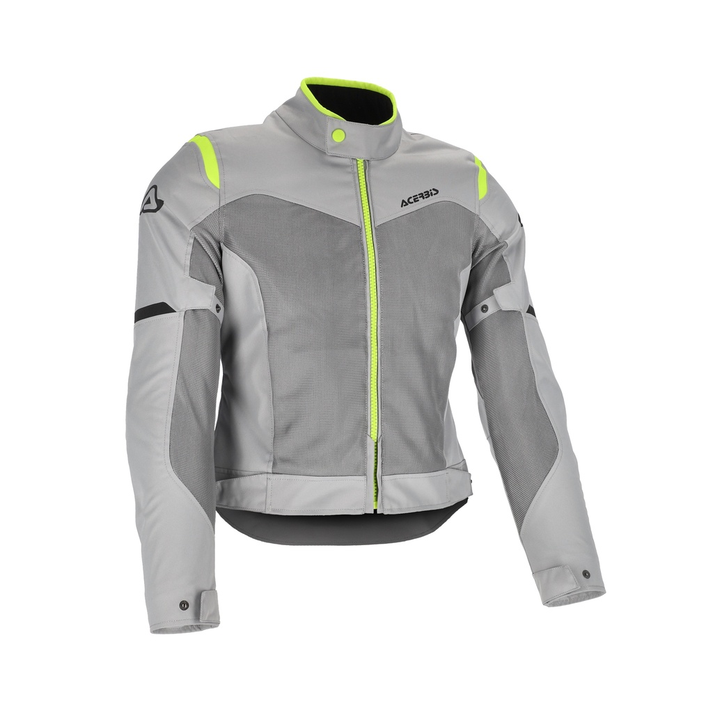 [26.150.290.061] Chaqueta Acerbis Ramsey Ventilado 2.0 CE Mujer Gris/Amarillo (XS)