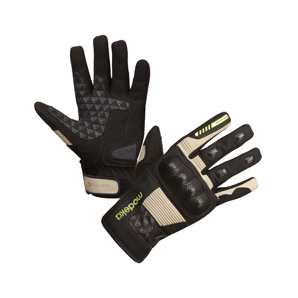 Modeka Guantes Fuego Negro/Arena