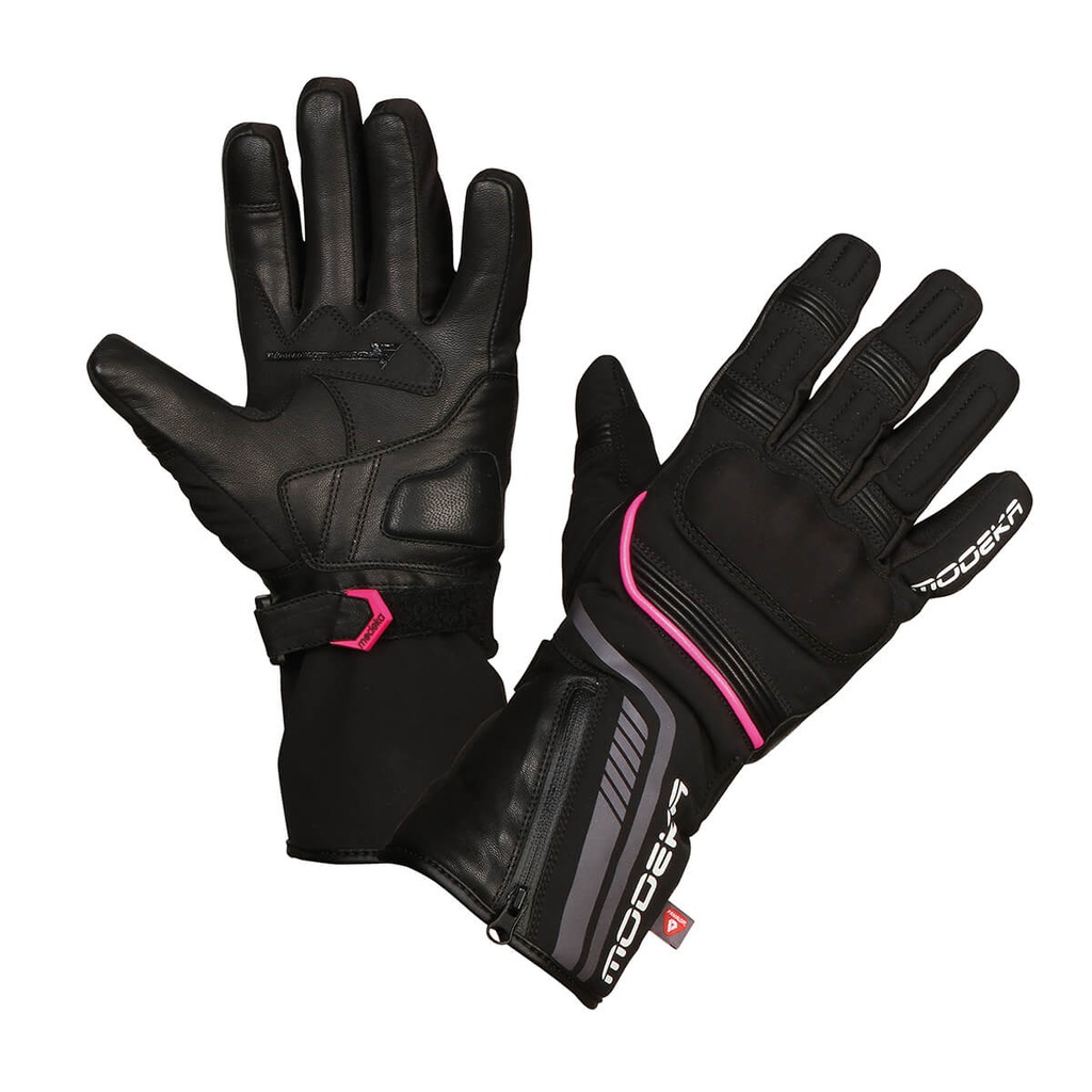 [073520 419 DL] Modeka Guantes Makari Negro/Pink (DL)