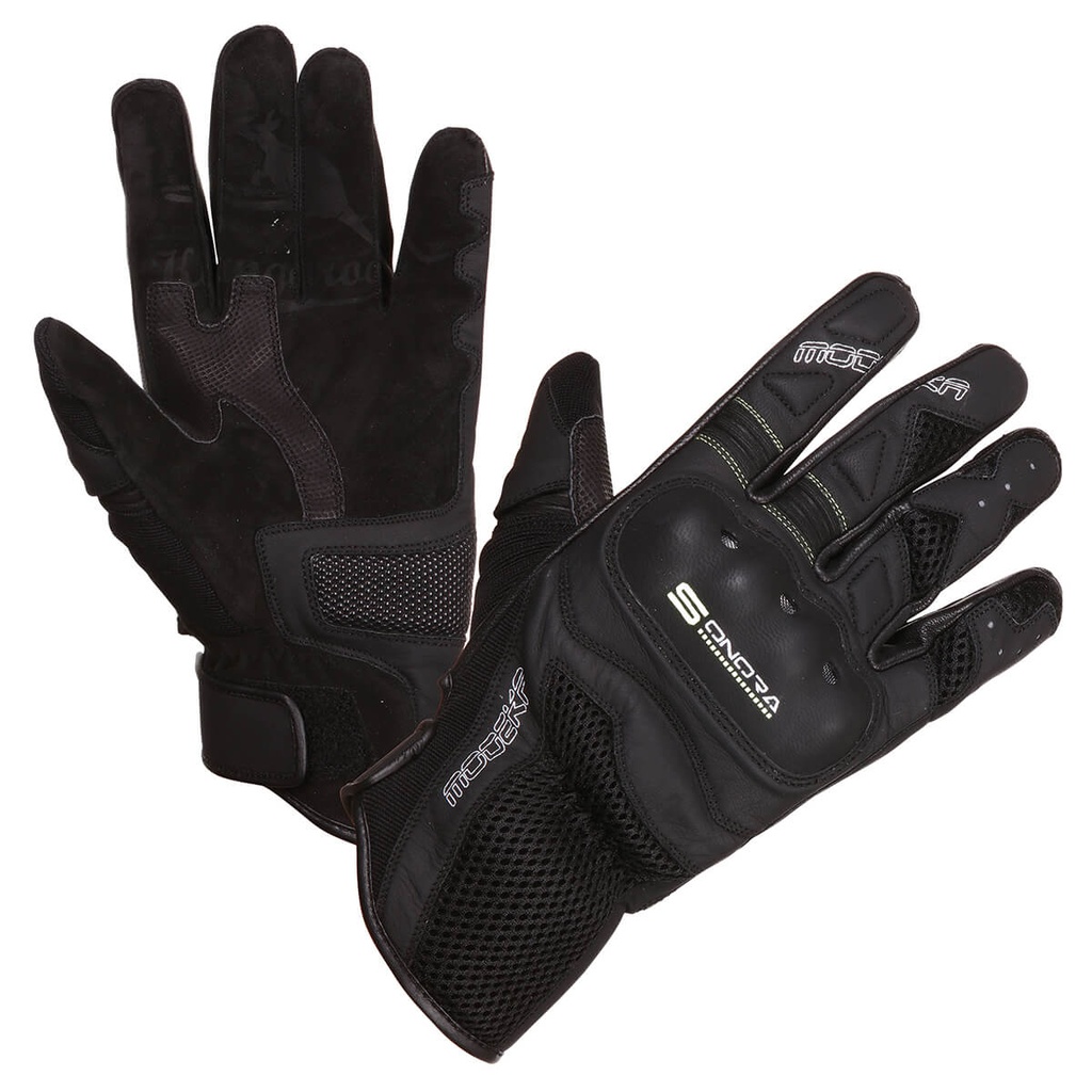 [074270 431 7] Modeka Guantes Sonora Negro/Amarillo (7)