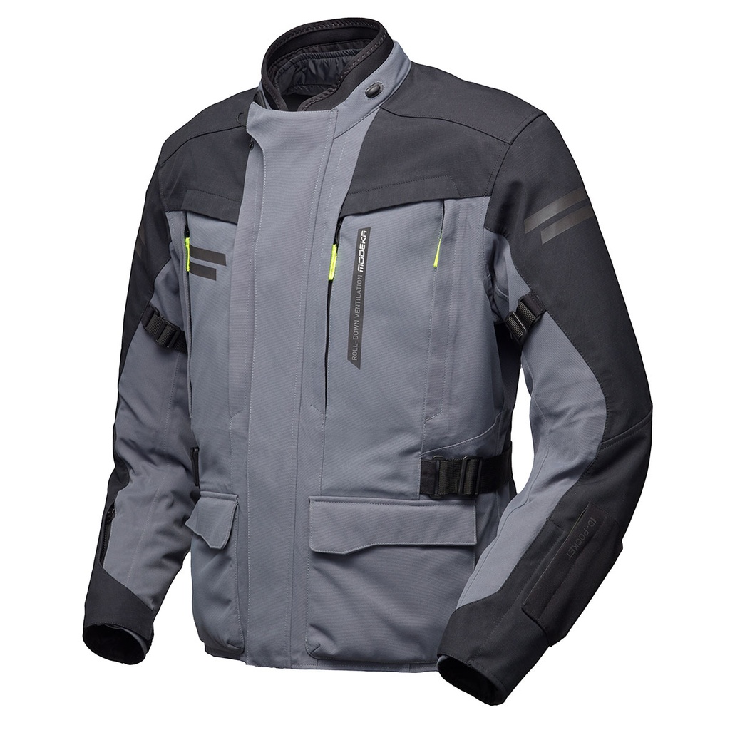 Modeka Chaqueta Paneo LT Stone Gris/Negro