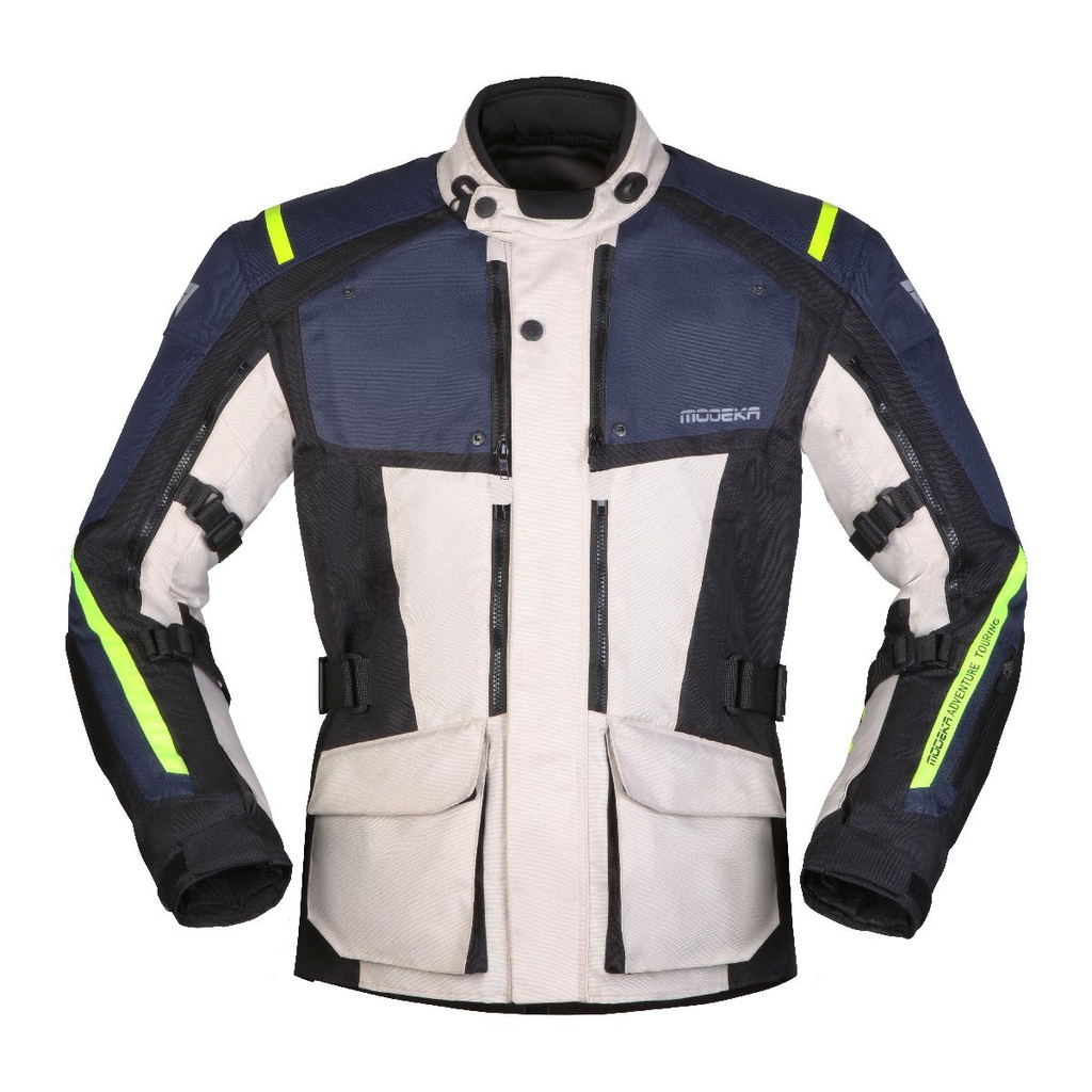 [084800 152 S] Modeka Chaqueta Varus Gris Claro/Azul (S)