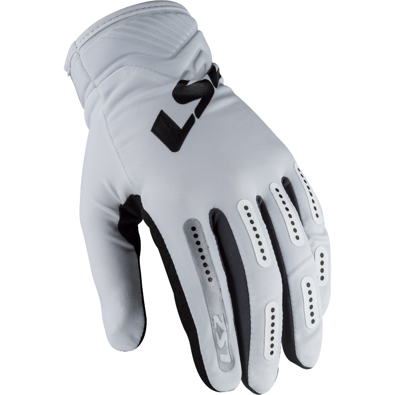 [70140S0102S] Guantes Moto LS2 Bend Hombre Blanco Gris (S)