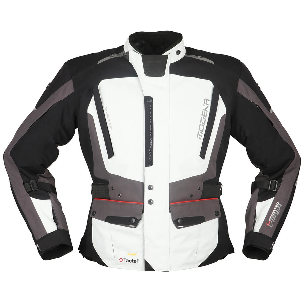 Modeka Chaqueta Viper LT Gris Claro/Gris Oscuro/Negro