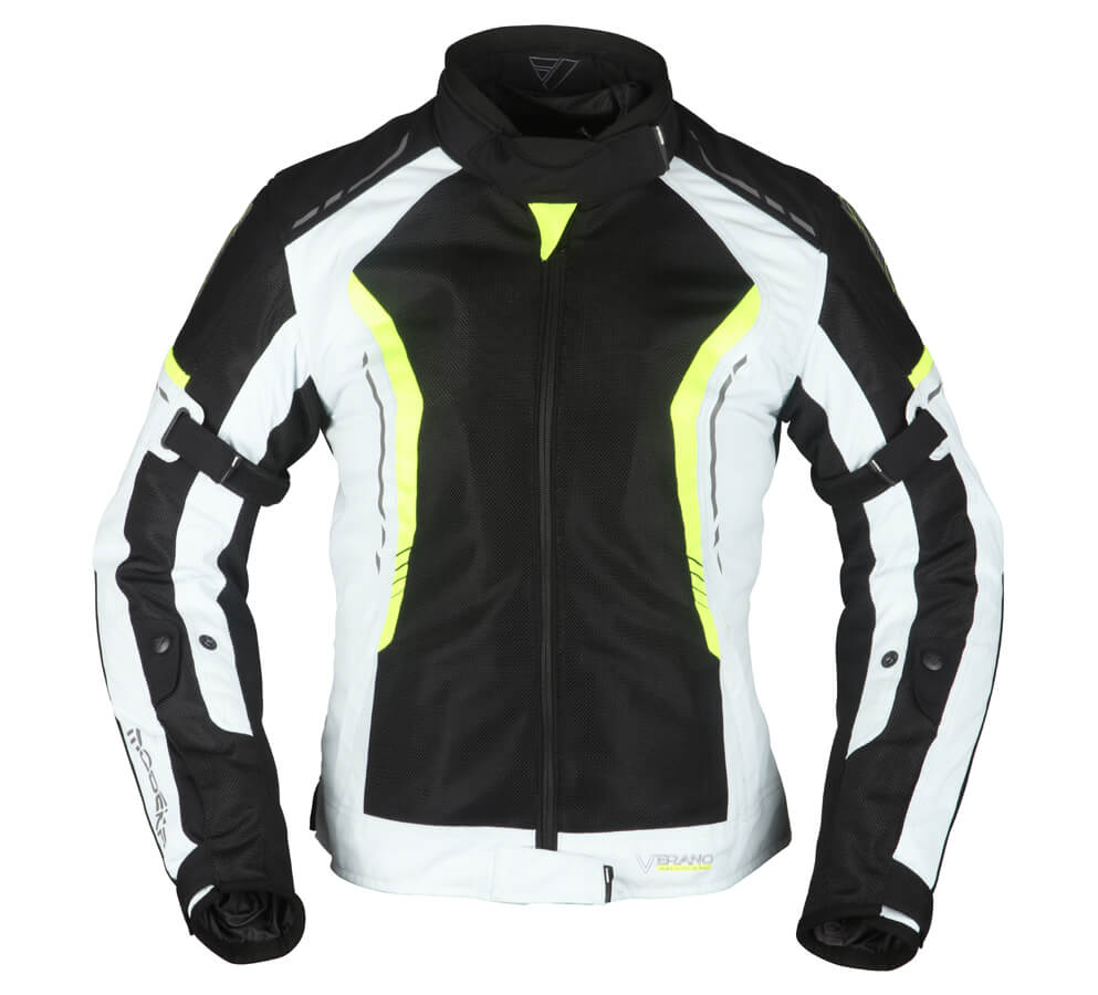 [084242 392 40] Modeka Chaqueta Khao Air Lady Negro/Gris Claro/Amarillo (40)