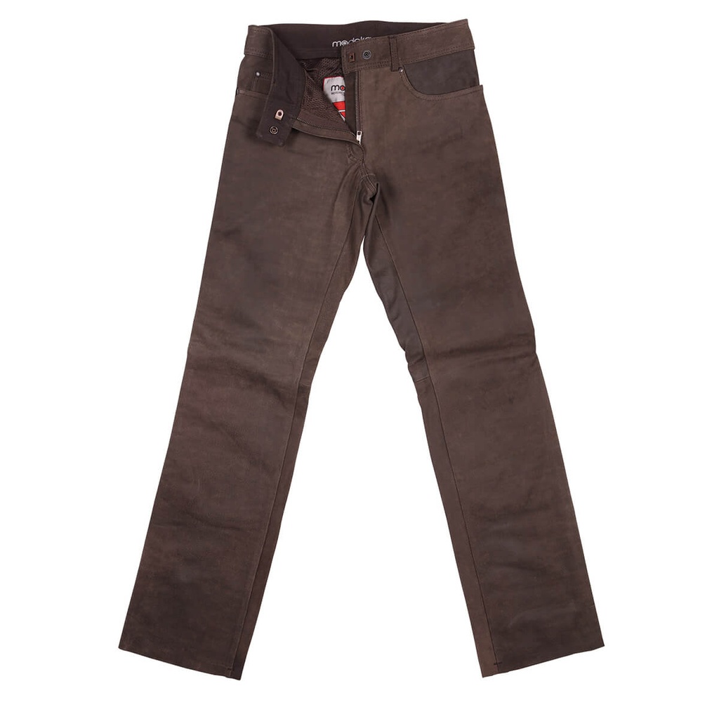 Modeka Lederjeans Stemp Marrón