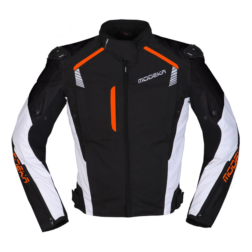 Modeka Chaqueta Lineos Negro/Blanco/Naranja