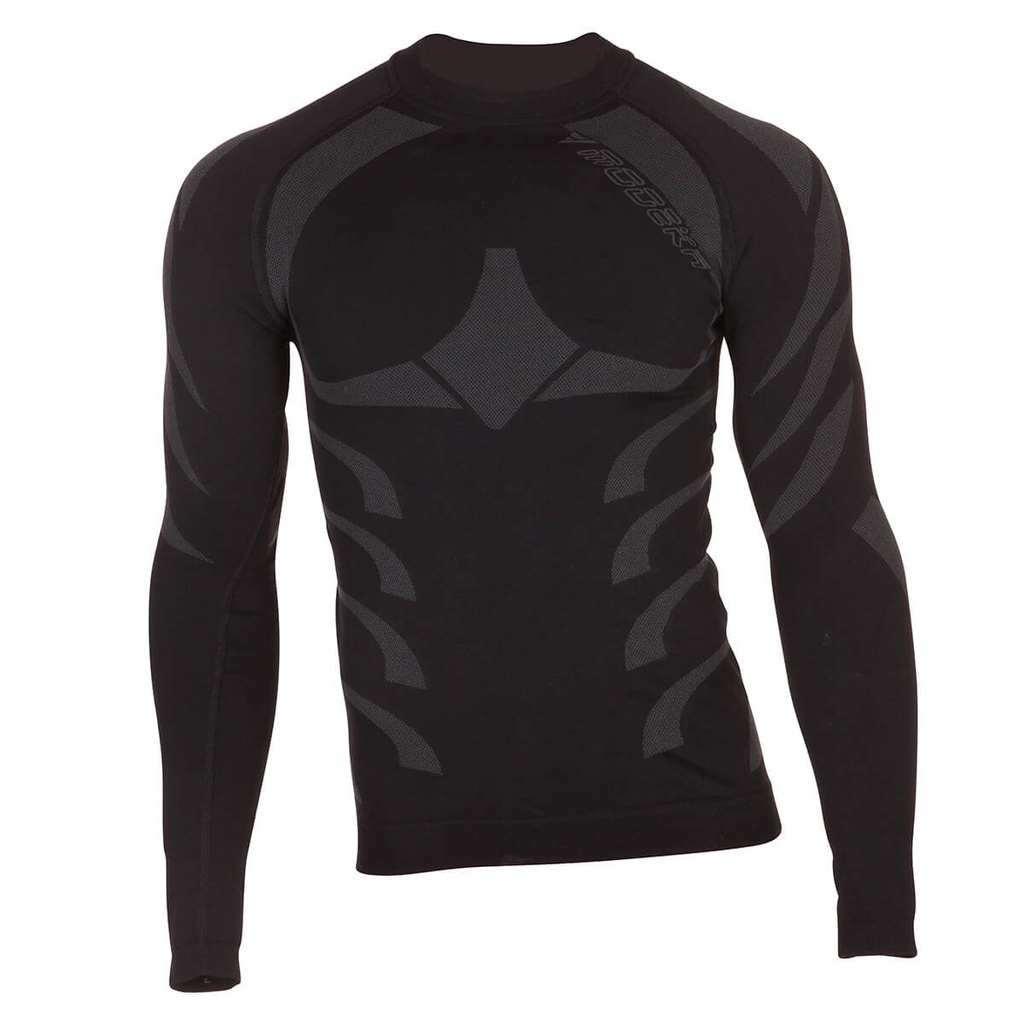 [110652 10 S] Modeka Longsleeve Tech Dry Negro (S)