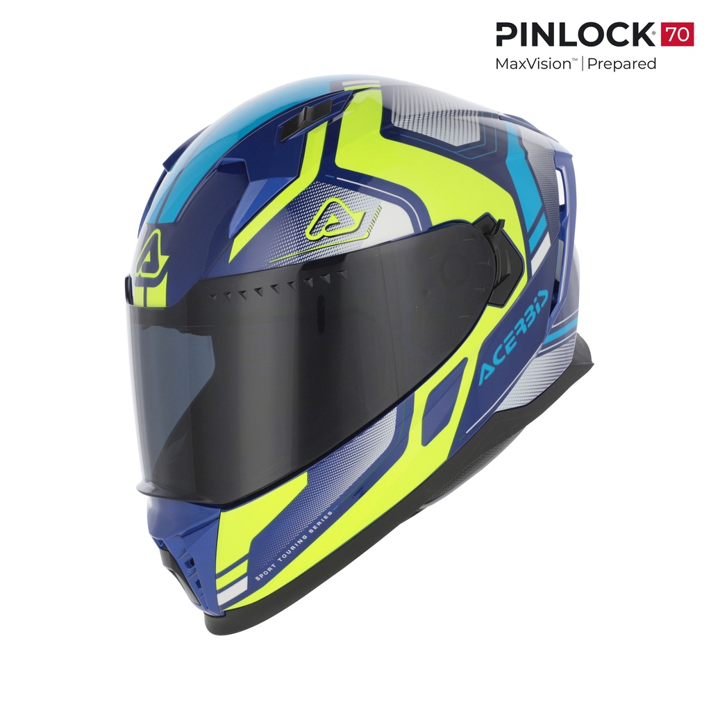 [26.016.248.061] Casco Acerbis X-WAY GRAPHIC Azul/Amarillo (XS)