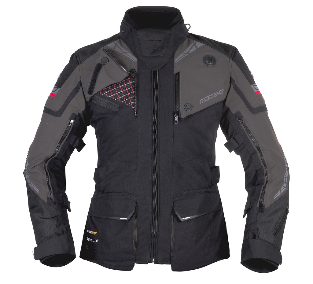 [084631 398 40] Modeka Chaqueta Panamericana II Lady Negro/Gris Oscuro (40)