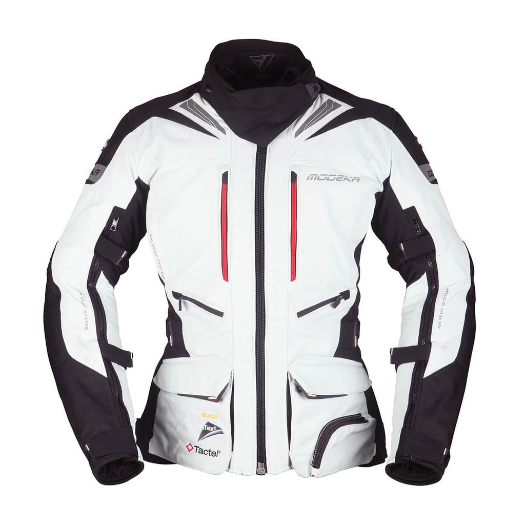 Modeka Chaqueta Panamericana Lady Gris Claro/Negro