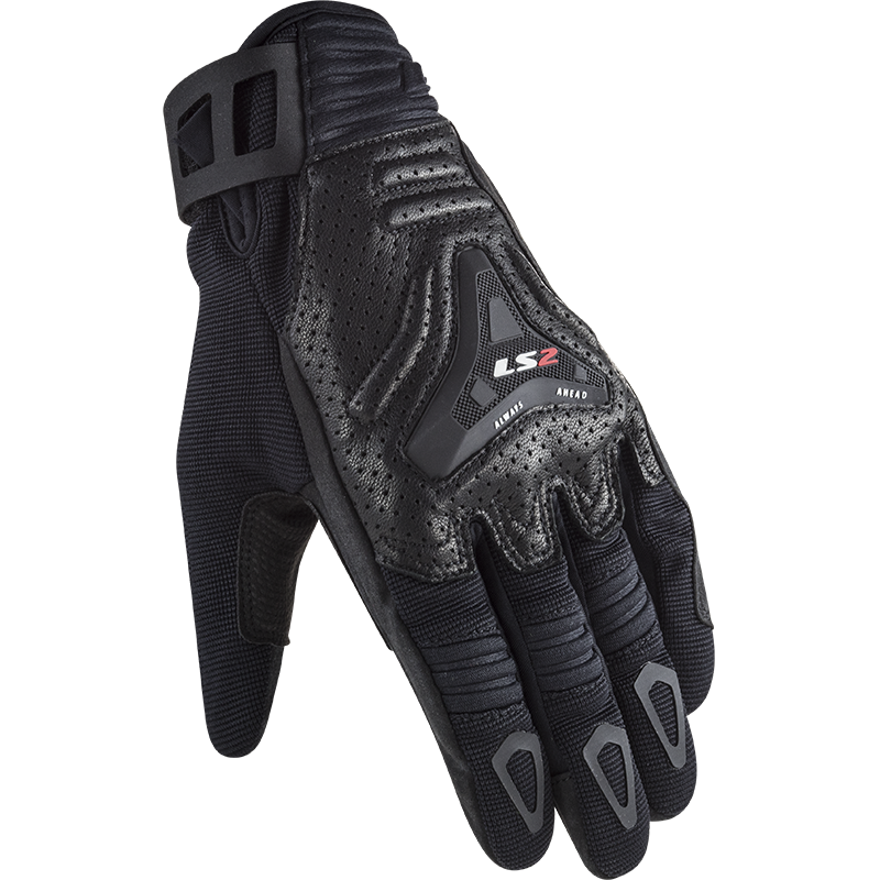 LS2 ALL TERRAIN MAN GLOVES BLACK