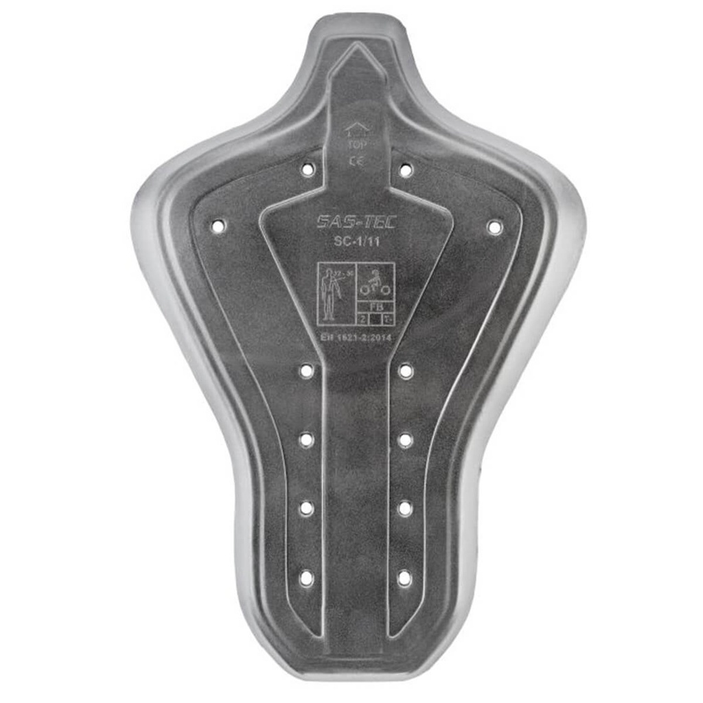 [110387 10 Stck] Modeka Protección SAS-TEC SC-1/11 Rücken SC-1/11 back Negro