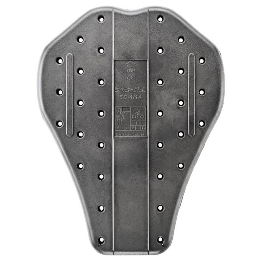 [110383 10 Stck] Modeka Protección SAS-TEC SC-1/14 Rücken SC-1/14 back Negro
