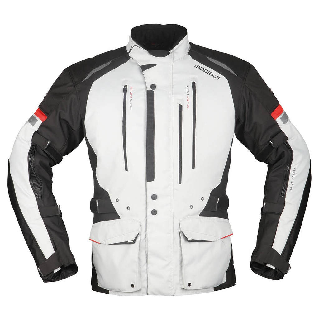 Modeka Chaqueta Striker II Gris Claro/Negro