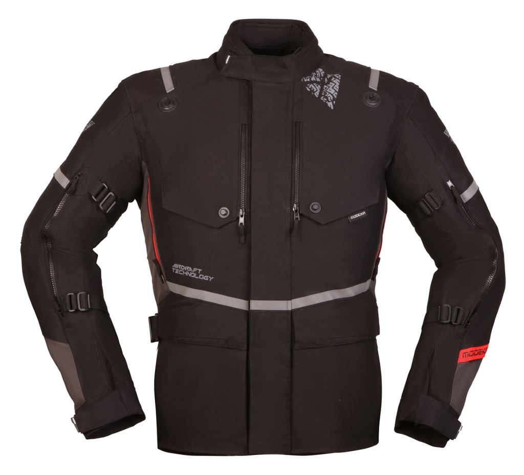 Modeka Chaqueta Trohn Negro/Gris Oscuro