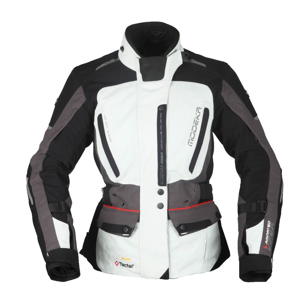 [084571 147 40] Modeka Chaqueta Viper LT Lady Gris Claro/Gris Oscuro/Negro (40)