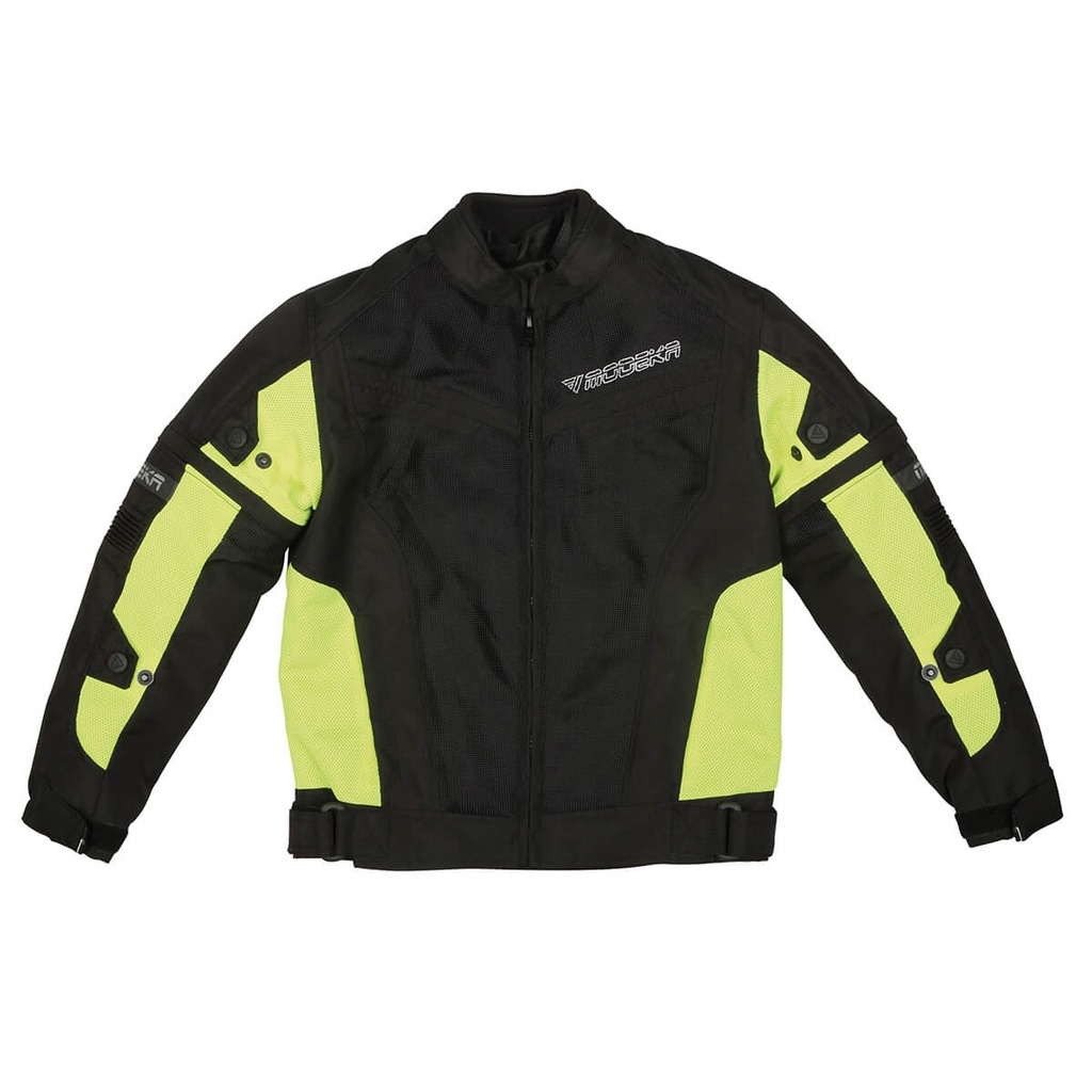 [084191 431 140] Modeka Chaqueta X-Vent Kids Negro/Amarillo (140)