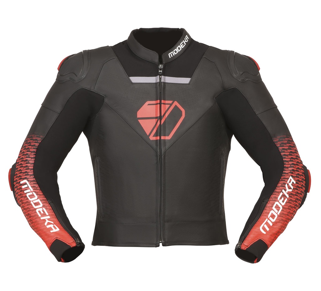 [010765 401 50] Modeka Chaqueta Yron Negro/Rojo (50)