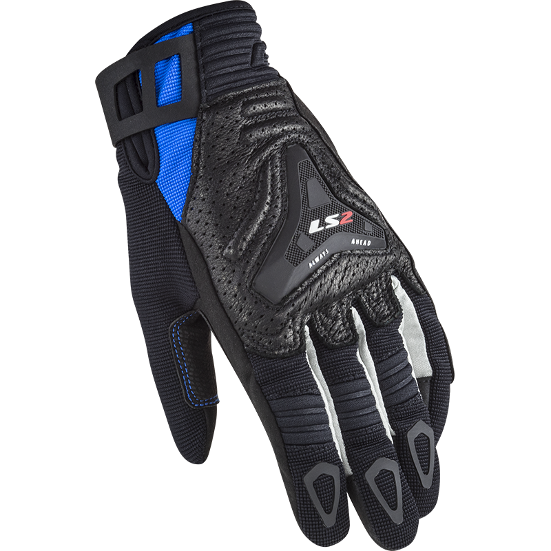 LS2 ALL TERRAIN LADY GLOVES BLACK BLUE