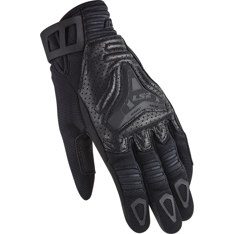 [70120F0012XS] LS2 ALL TERRAIN LADY GLOVES BLACK (XS)