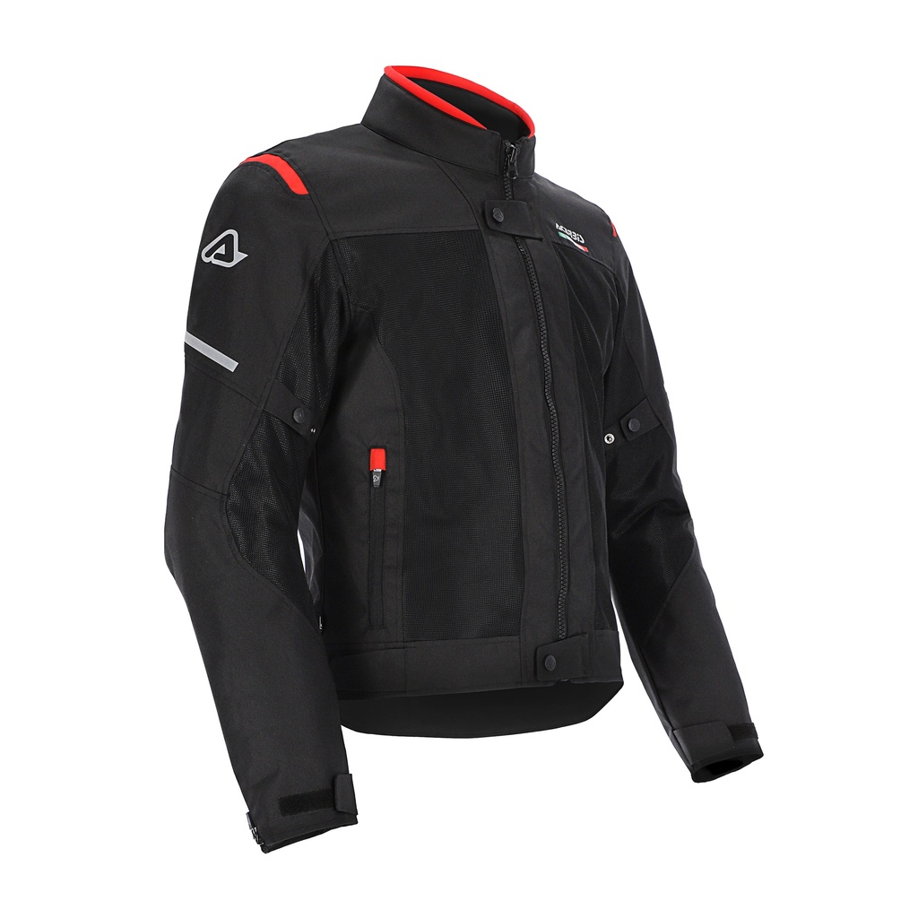 [24.550.323.062] Acerbis JACKET CE ON ROAD RUBY BLACK/RED (S)