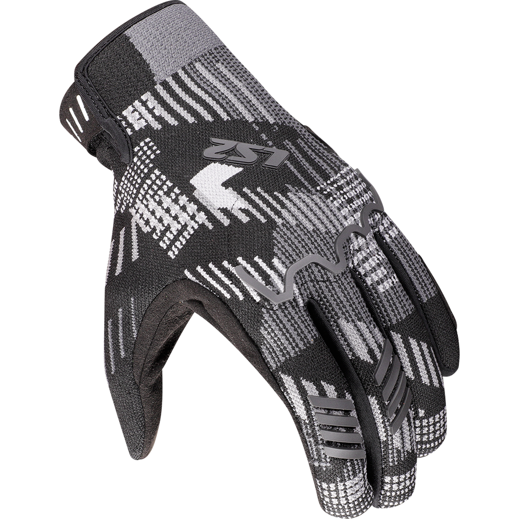 [70110S0112S] LS2 ALFA FLYKNIT MAN GLOVES BLACK GREY (S)