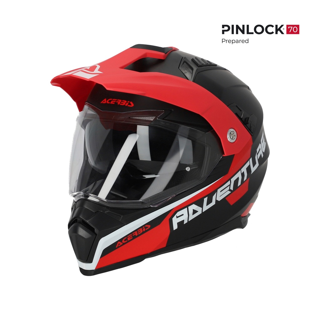 Casco Acerbis FLIP 2206 Gris/Rojo