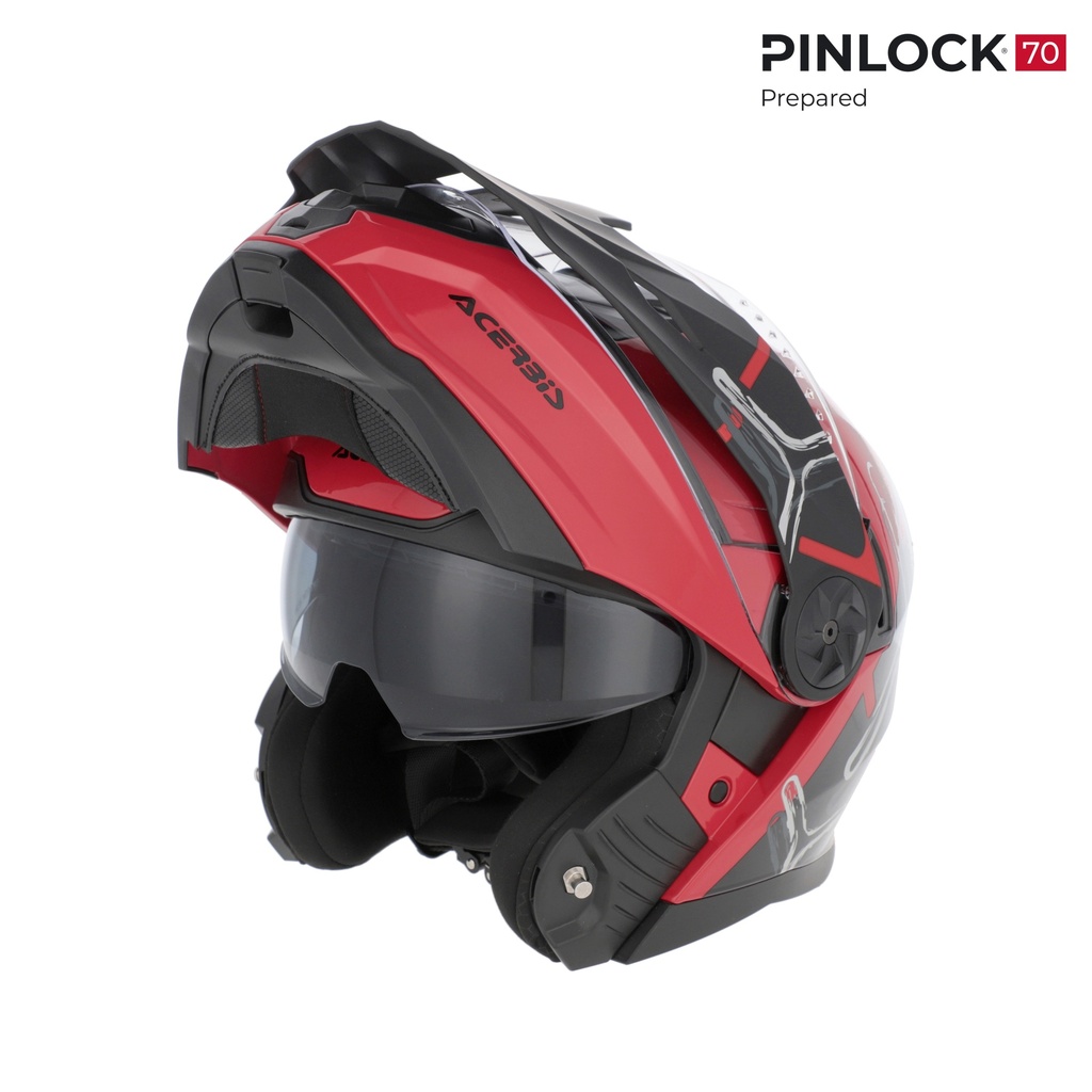 [26.577.349.061] Casco Acerbis RIDER Rojo/Negro (XS)
