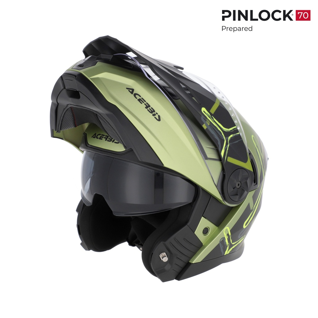 [26.577.377.061] Casco Acerbis RIDER Verde/Negro (XS)