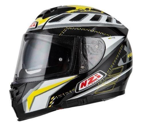 [150312A143 XS] Casco Integral NZI Eurus 2 Project Negro y Blanco y Amarillo Mate (XS)
