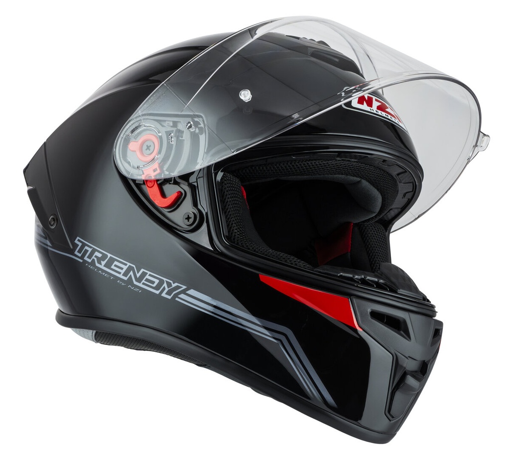 [150374A953 XS] Casco Integral NZI Trendy 3 Stream Solid Nouveau Negro (XS)
