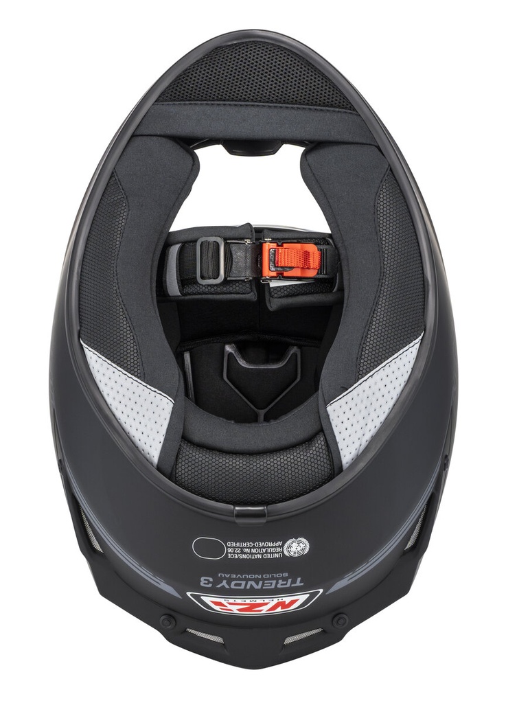 [150374A954 XS] Casco Integral NZI Trendy 3 Stream Solid Nouveau Negro Mate (XS)