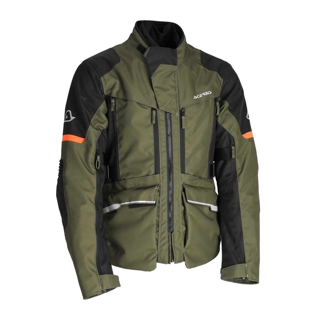 [25.406.369.062] Acerbis JACKET CE X-ROVER GREEN/ORAN. (S)