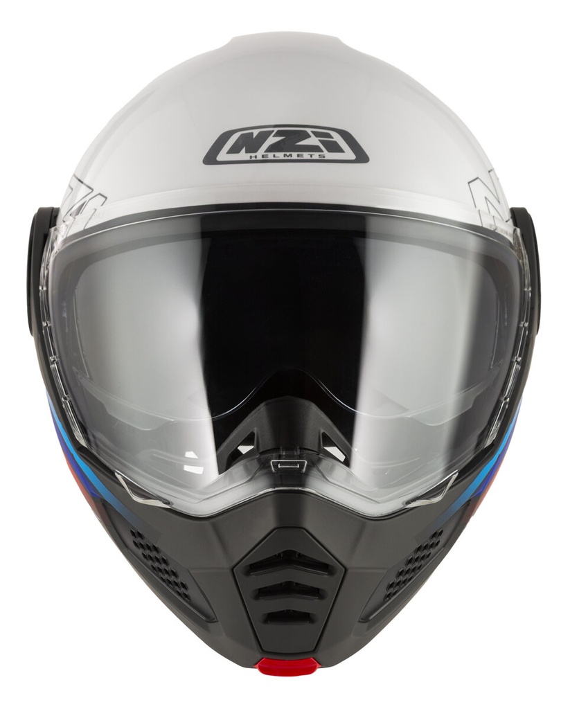 Casco Modular NZI Minimod Duo Watson Whiteblack y Power