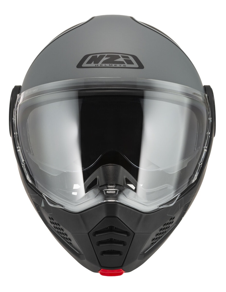 [150341B007 XS] Casco Modular NZI Minimod Duo Smart Negro y Antracita Mate (XS)