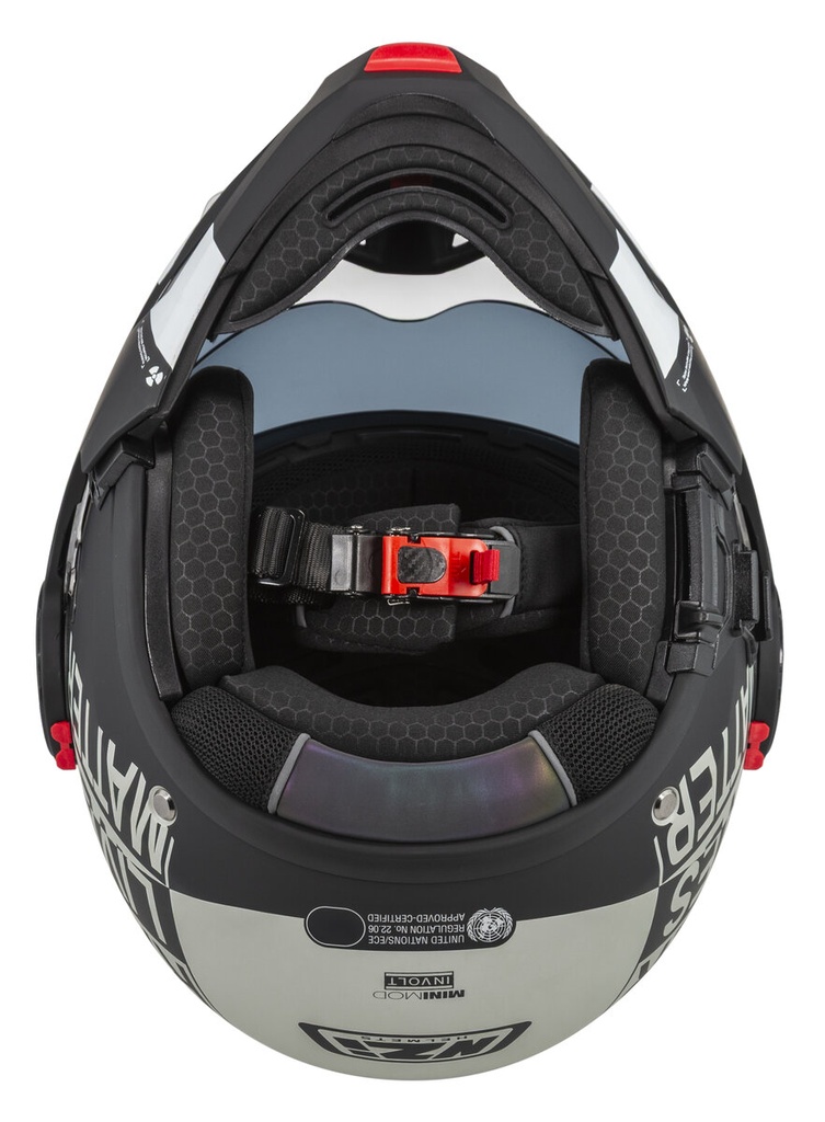 [150341B012 XS] Casco Modular NZI Minimod Duo Involt Greyblack y Gris Mate (XS)