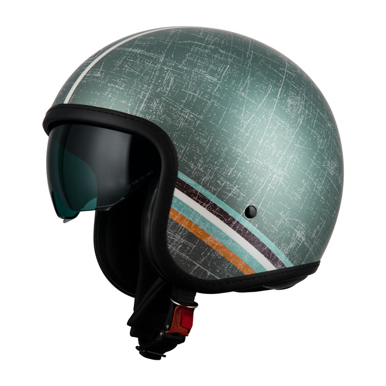 Casco Jet NZI Rolling 4 Sun Linien Caqui Mate