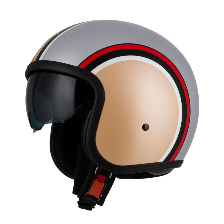 Casco Jet NZI Rolling 4 Sun Diana Copper platinum Mate