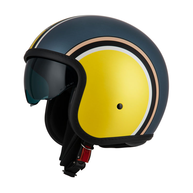 Casco Jet NZI Rolling 4 Sun Diana Lime titanium Mate