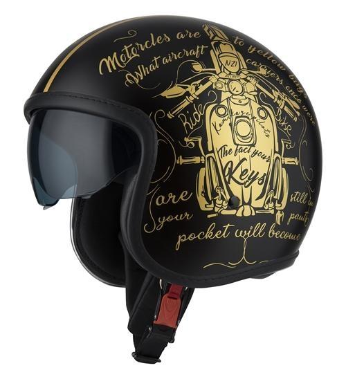 Casco Jet NZI Rolling 4 Sun Tank Oro