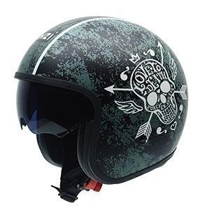 Casco Jet NZI Rolling 4 Sun Graphics Love To Death